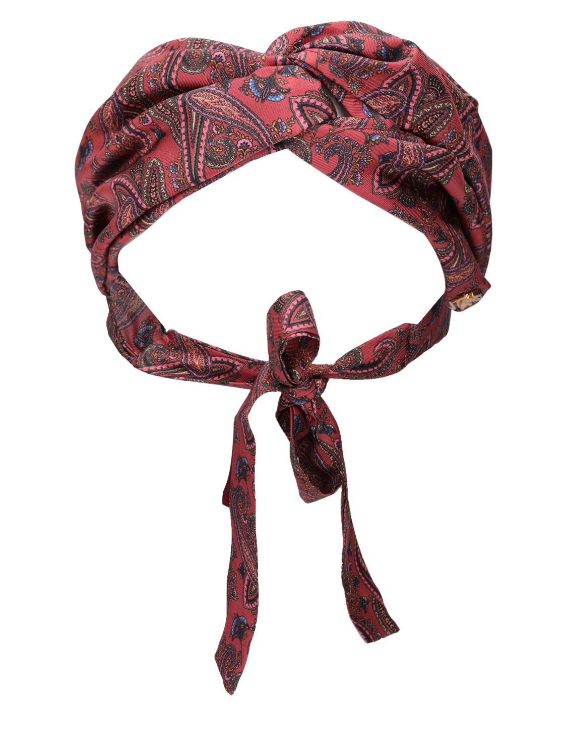 Silk Headband With Bow - ETRO - Modalova