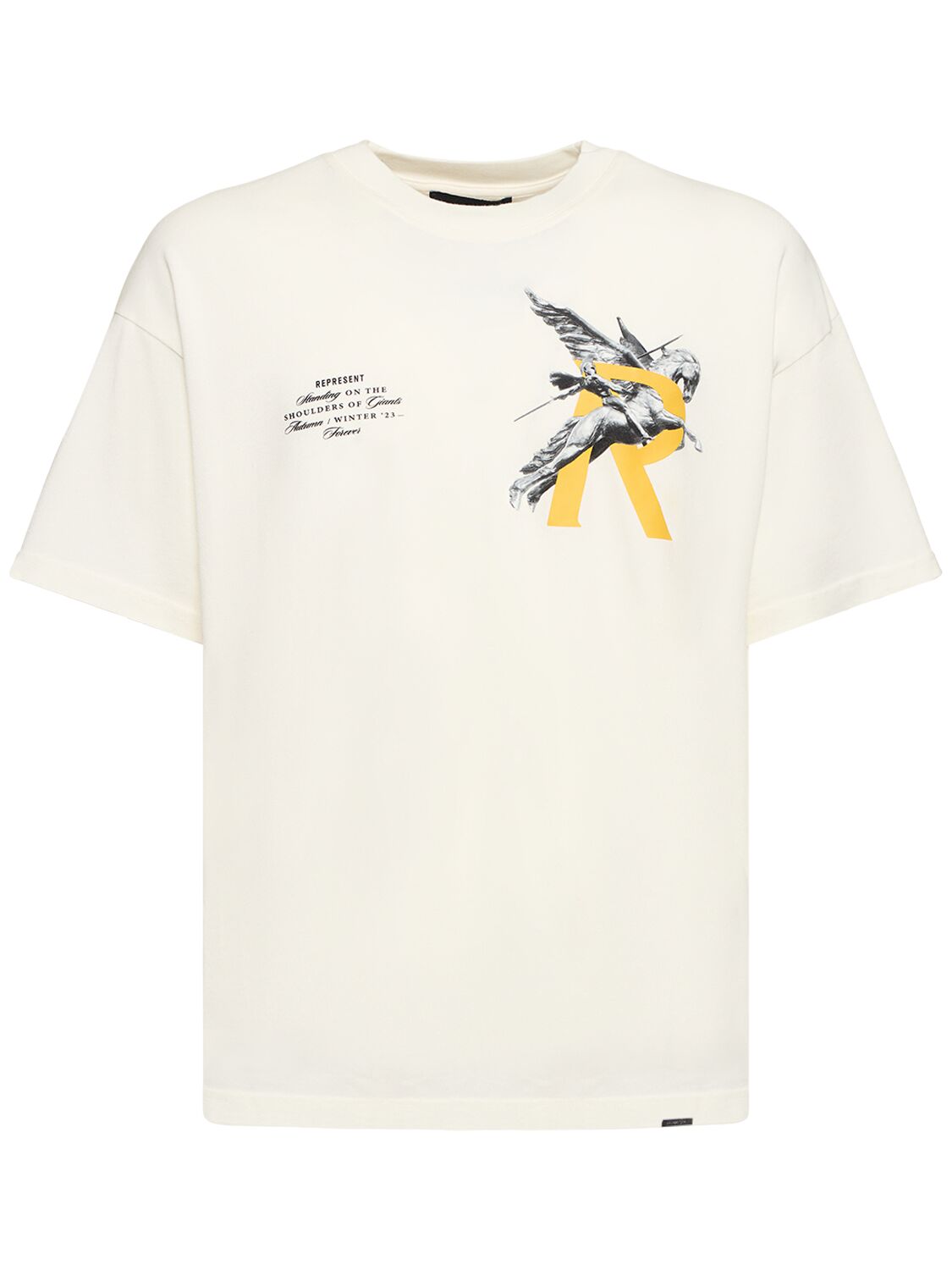 Hombre Camiseta Oversize De Algodón Con Logo L - REPRESENT - Modalova