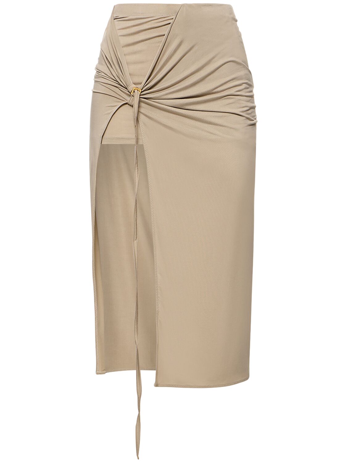 La Jupe Pareo Croissant Cupro Wrap Skirt - JACQUEMUS - Modalova