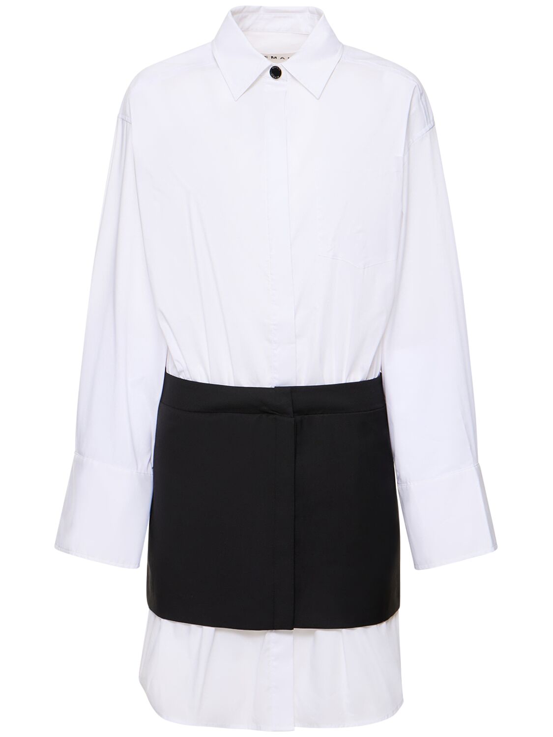Patchwork Mini Shirt Dress - REMAIN - Modalova