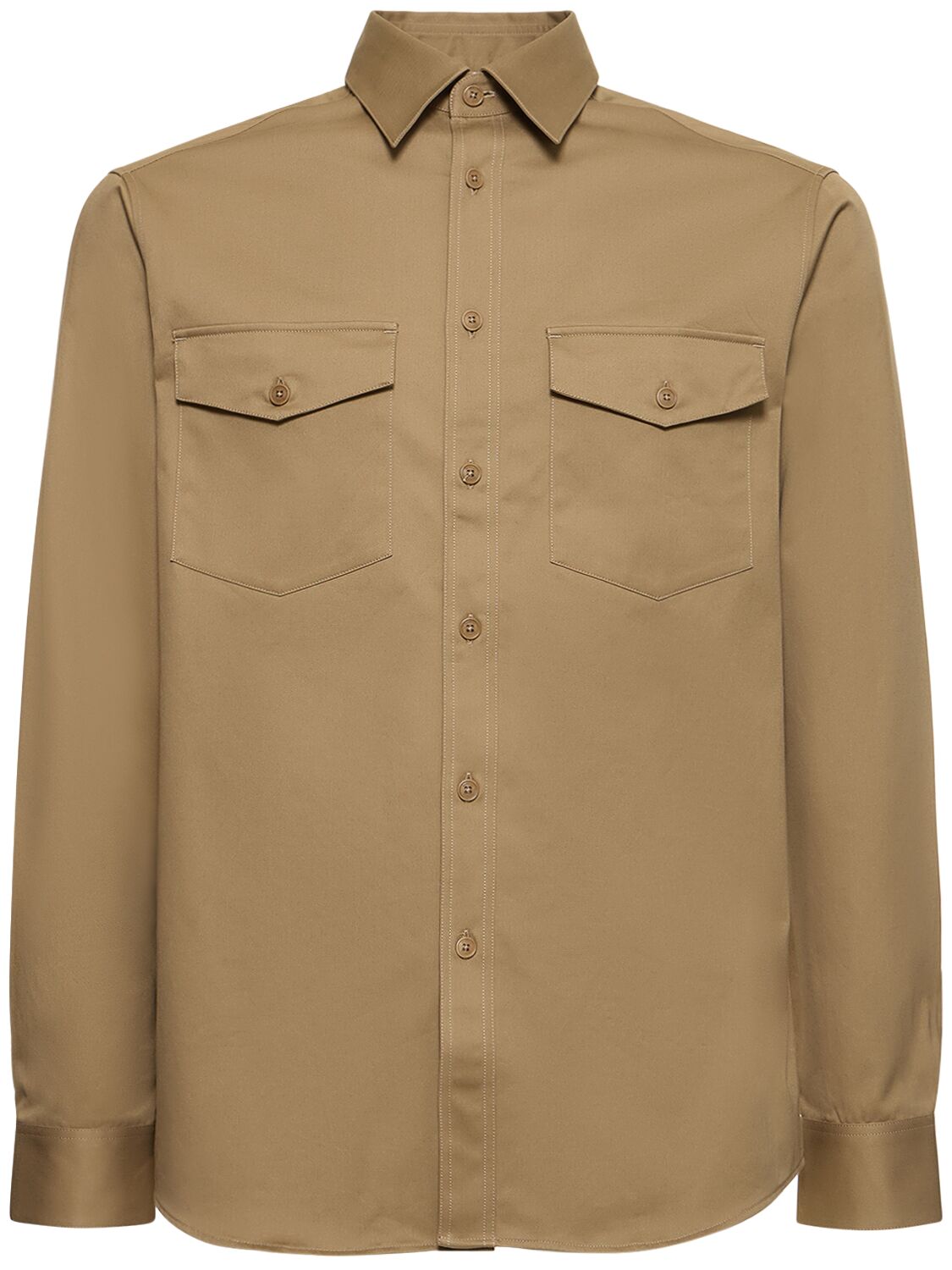 Classic Cotton & Cashmere Flannel Shirt - DUNHILL - Modalova