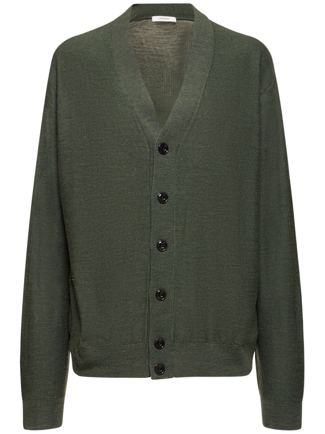 Cardigan Relaxed Fit In Misto Lana - LEMAIRE - Modalova