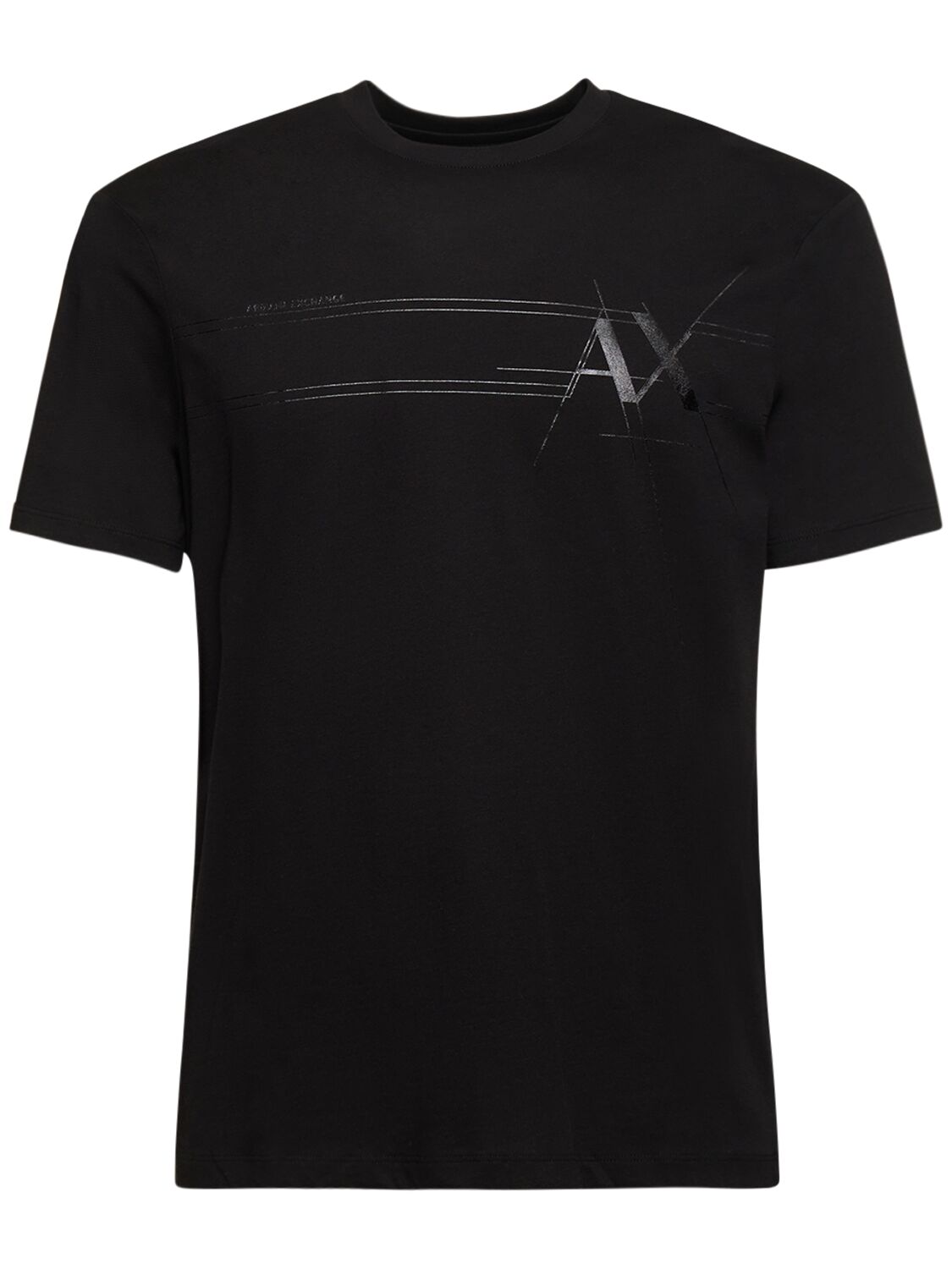 Logo Cotton Jersey T-shirt - ARMANI EXCHANGE - Modalova