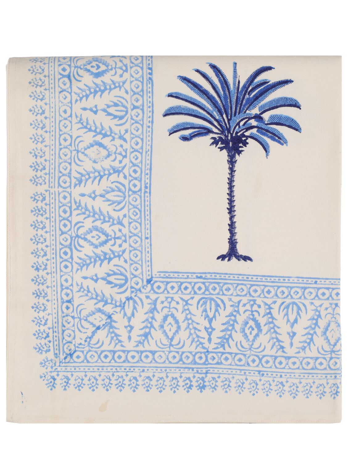 Handprinted Cotton Tablecloth - LES OTTOMANS - Modalova