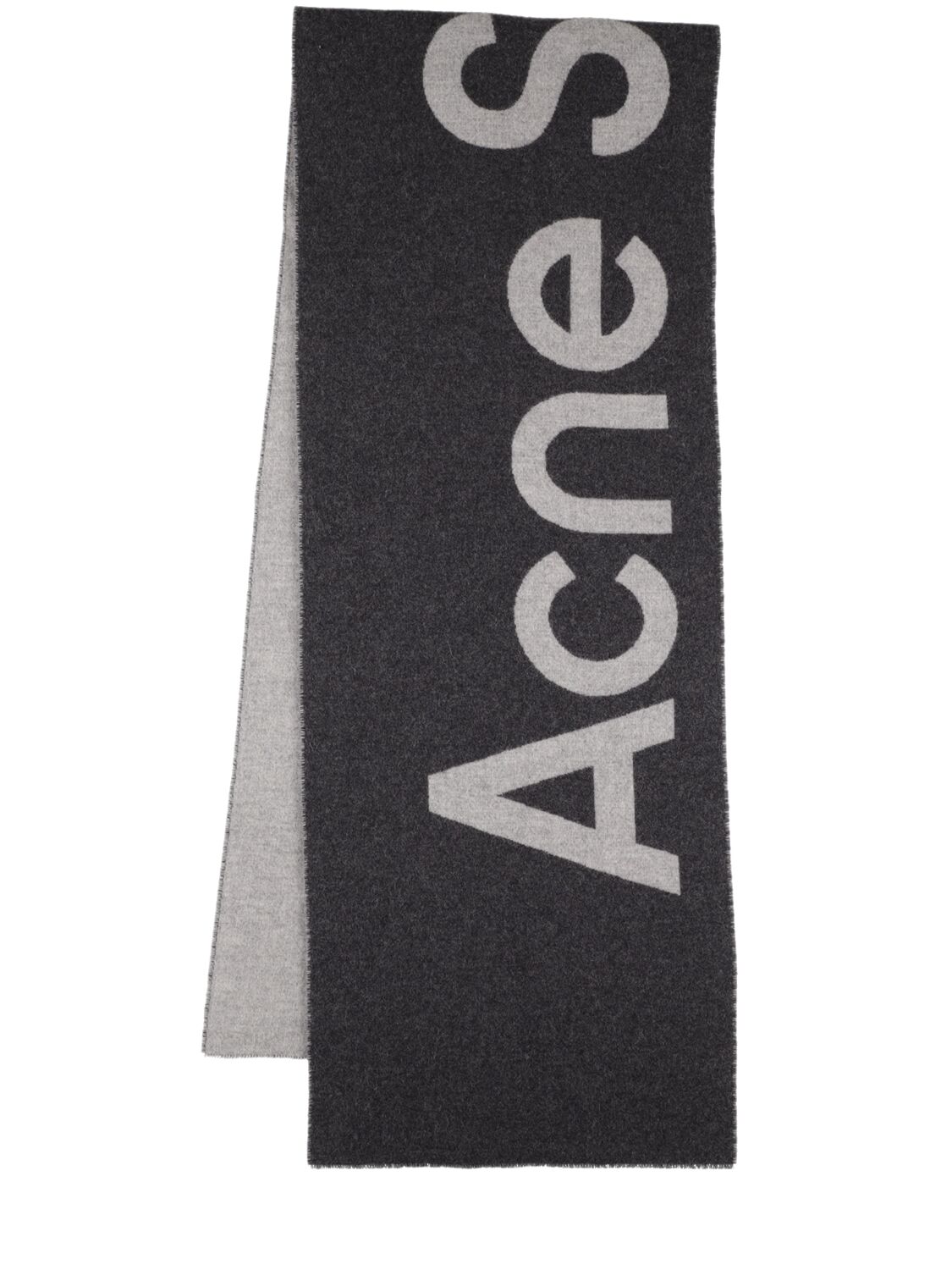 Schal Aus Wolle Mit Logo „acne“ - ACNE STUDIOS - Modalova