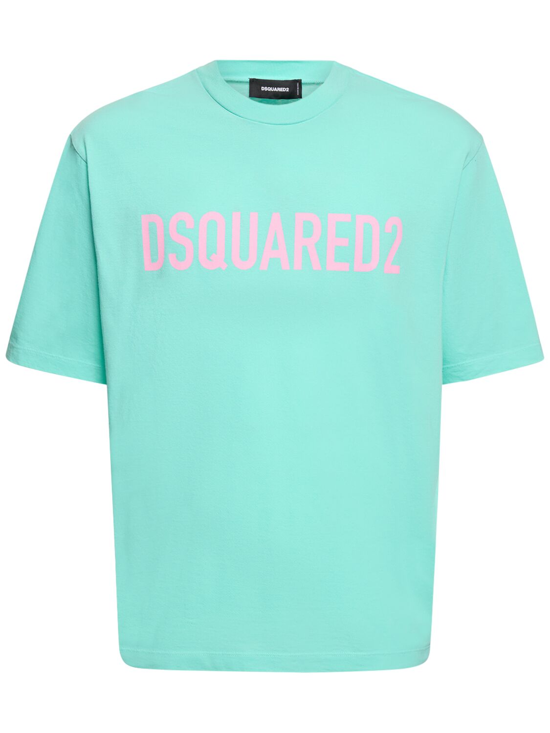 T-shirt Loose Fit In Cotone Con Stampa - DSQUARED2 - Modalova