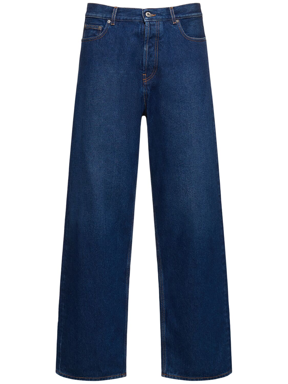 Jeans Loose Fit Arrow In Denim Di Cotone - OFF-WHITE - Modalova
