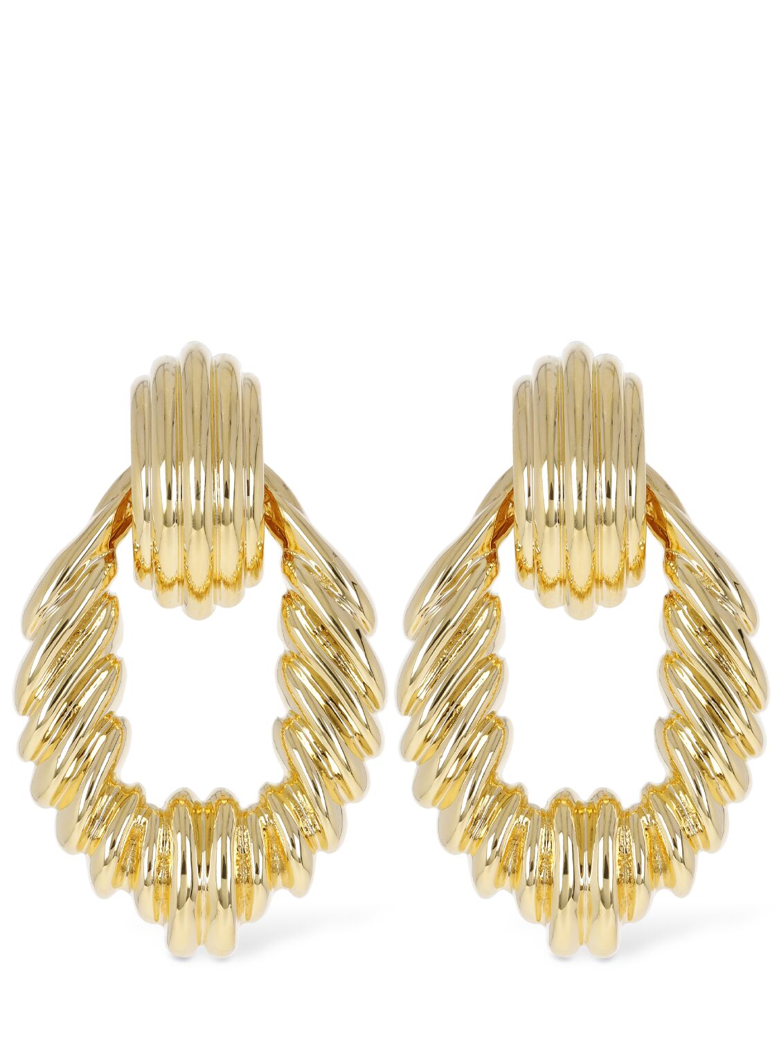 Circle Link Vintage Brass Earrings - SAINT LAURENT - Modalova