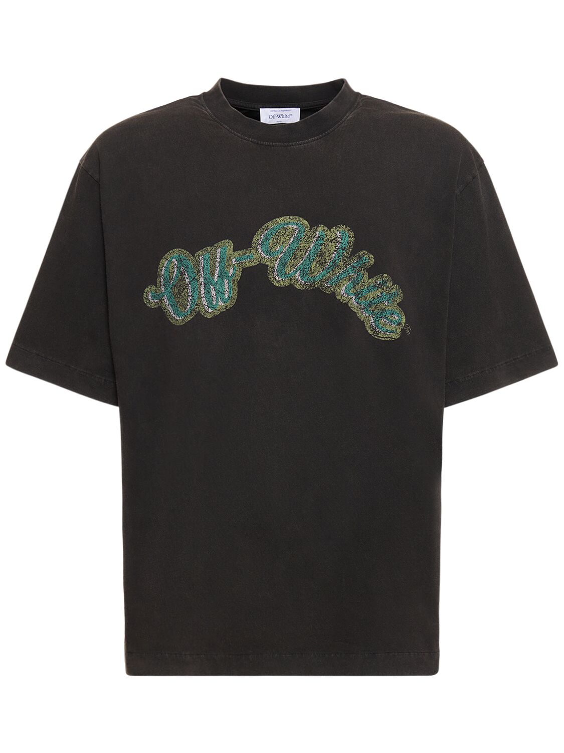 Green Bacchus Skate Cotton T-shirt - OFF-WHITE - Modalova