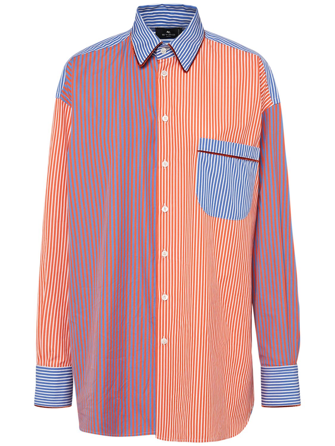 Striped Cotton Poplin Shirt - ETRO - Modalova