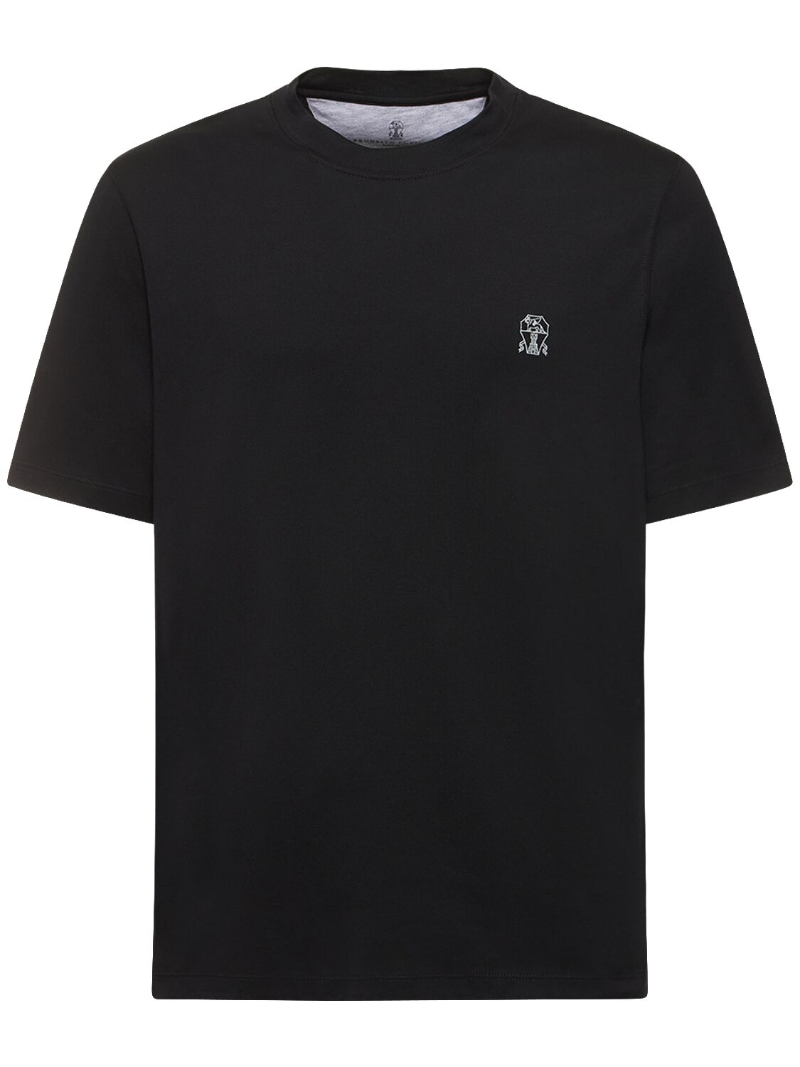 Hombre Camiseta De Jersey De Algodón Con Logo M - BRUNELLO CUCINELLI - Modalova