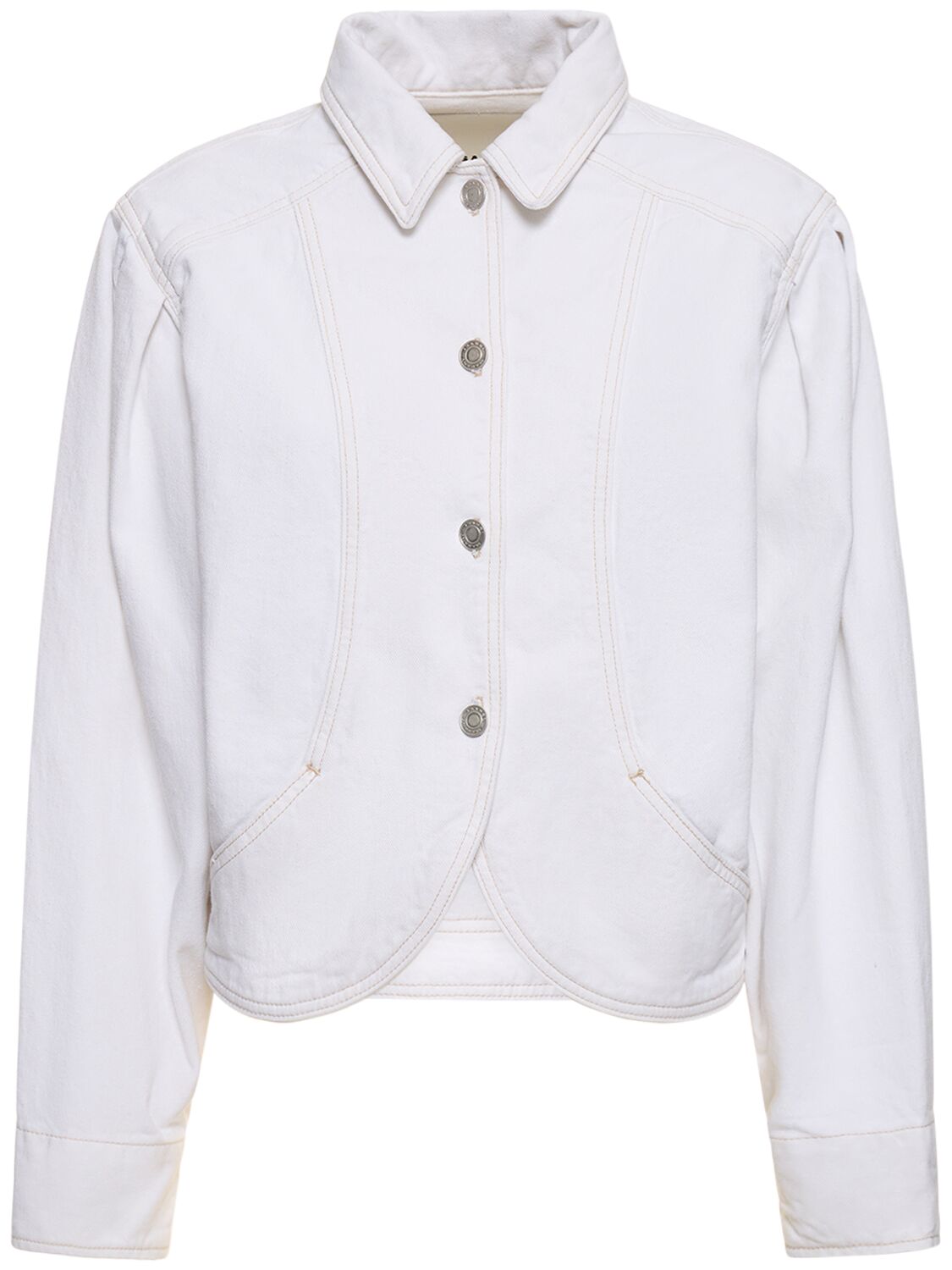 Valette Puff Sleeves Cotton Coat - ISABEL MARANT - Modalova