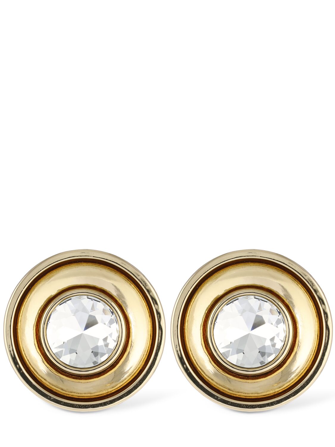 Crystal Medallion Earrings - AREA - Modalova
