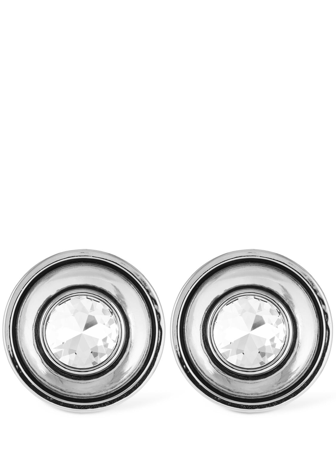 Crystal Medallion Earrings - AREA - Modalova