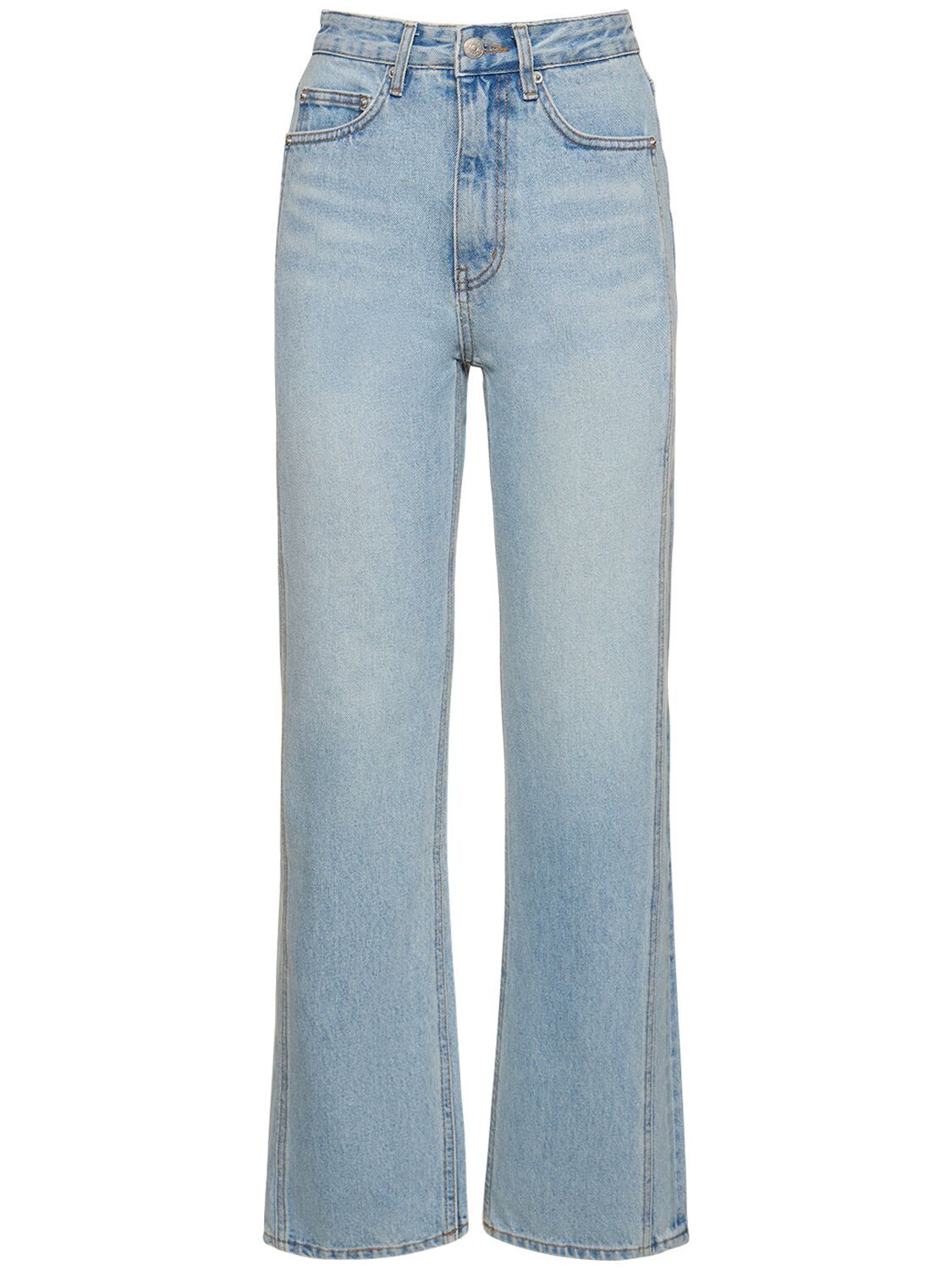 Linear High Rise Straight Jeans - DUNST - Modalova