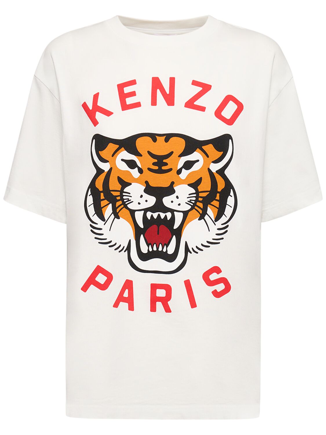 Mujer Camiseta Oversize De Algodón Xs - KENZO PARIS - Modalova