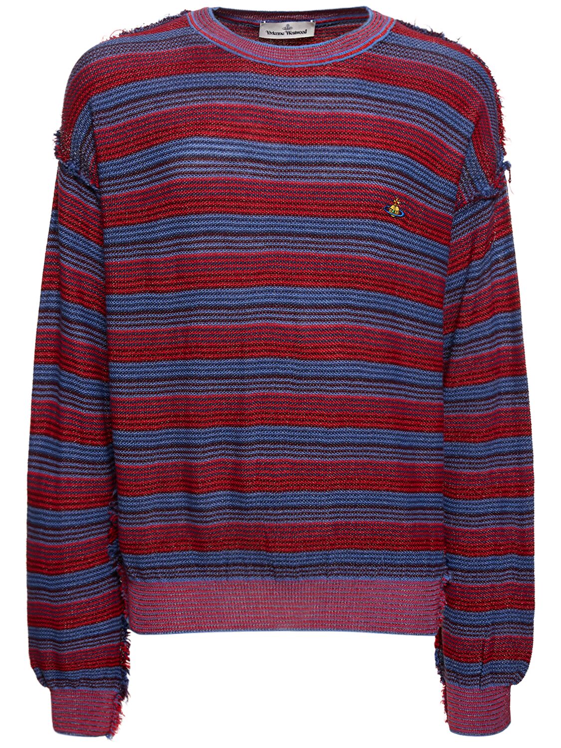 Striped Wool & Silk Knit Sweater - VIVIENNE WESTWOOD - Modalova