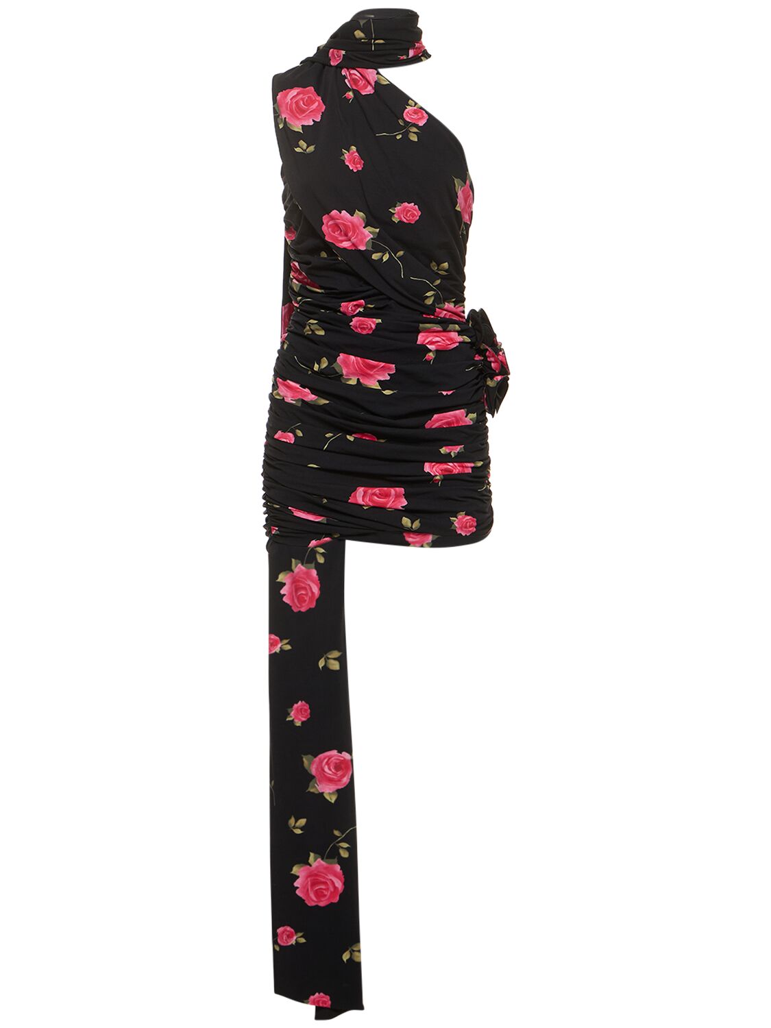 Rose Printed Jersey Mini Dress - MAGDA BUTRYM - Modalova