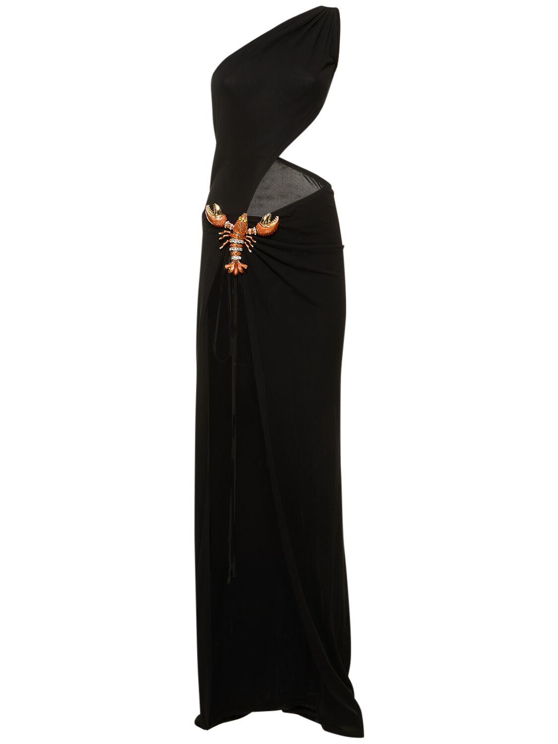 One Shoulder Viscose Crepe Long Dress - DSQUARED2 - Modalova