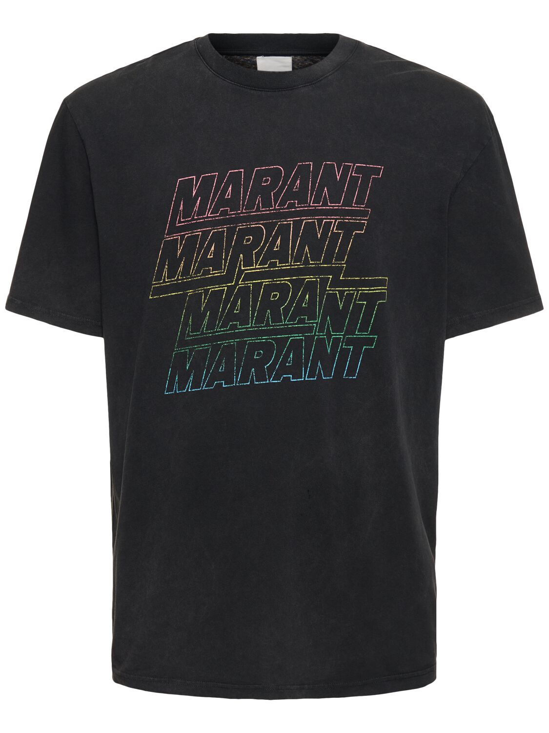 T-shirt In Jersey Di Cotone Con Logo - MARANT - Modalova