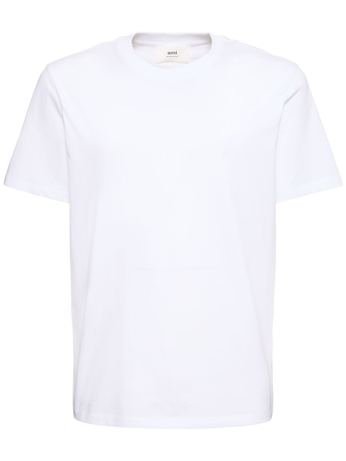 Hombre Camiseta De Algodón Con Logo Xl - AMI PARIS - Modalova