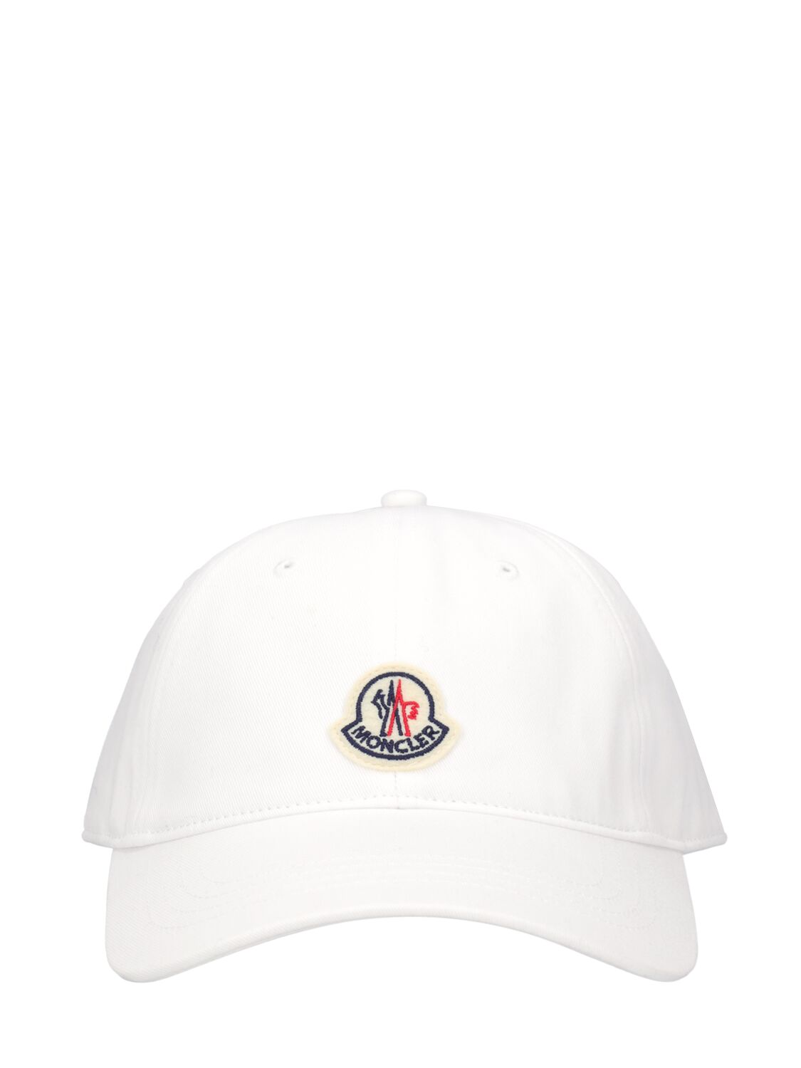 Cappello Baseball In Cotone Con Logo Ricamato - MONCLER - Modalova