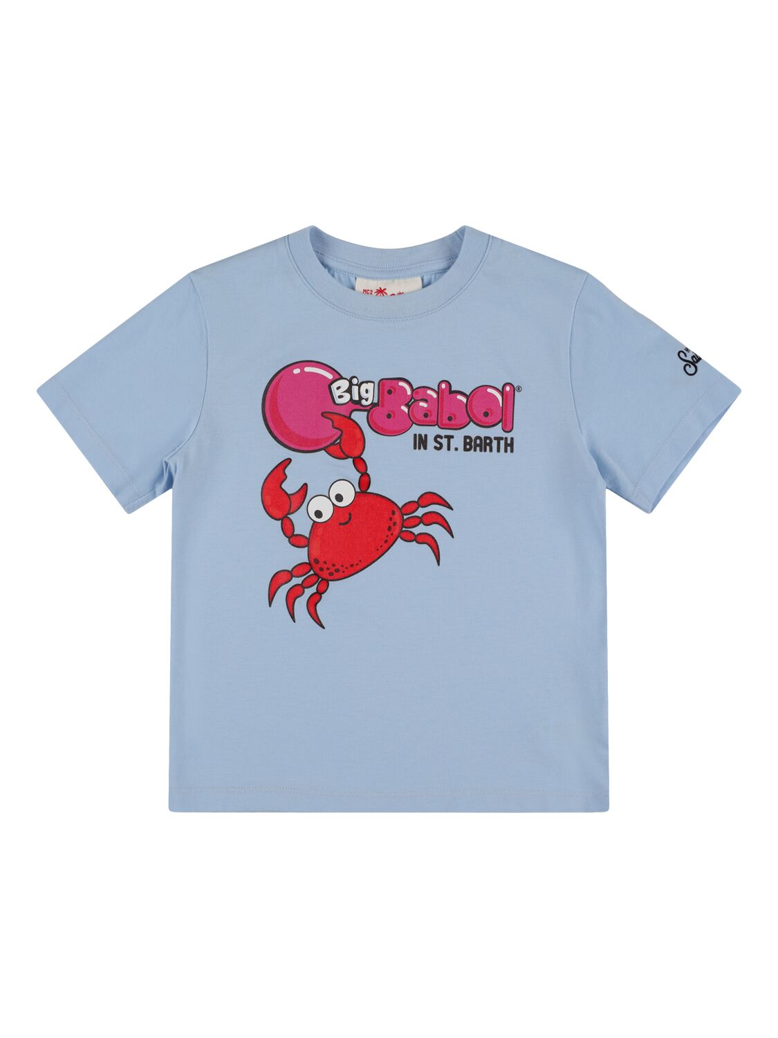 T-shirt Aus Baumwolljersey "crab“ - MC2 SAINT BARTH - Modalova
