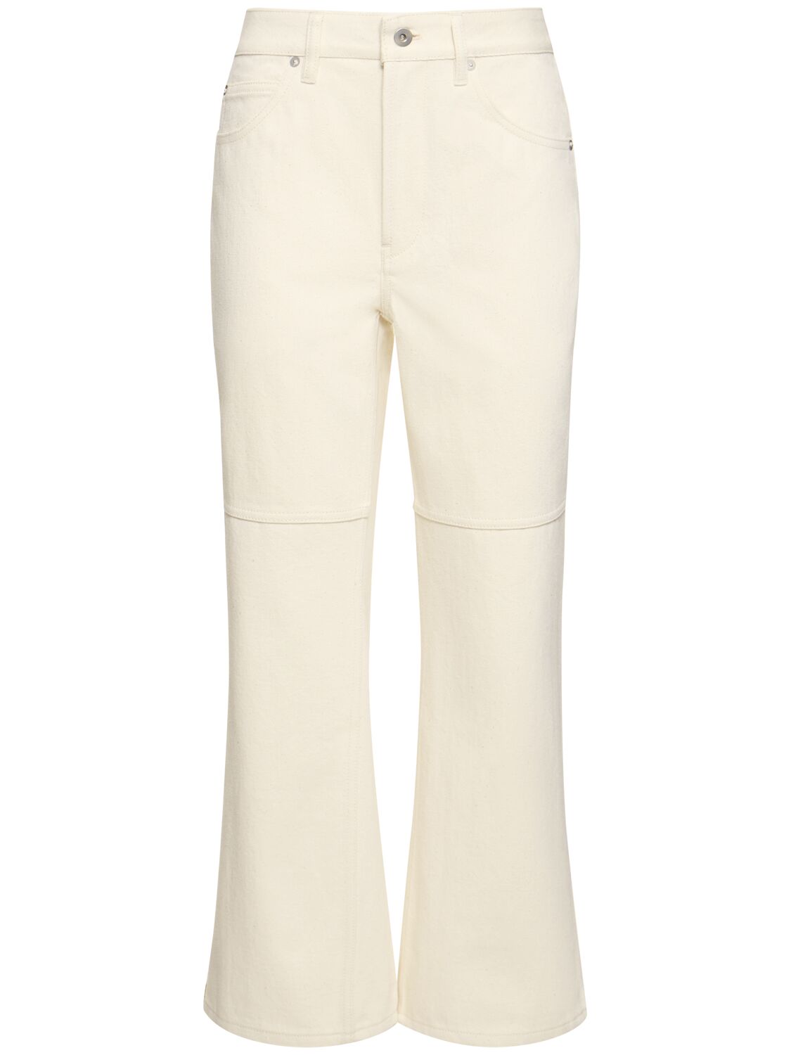 Cotton Denim Mid Rise Knee Line Jeans - JIL SANDER - Modalova