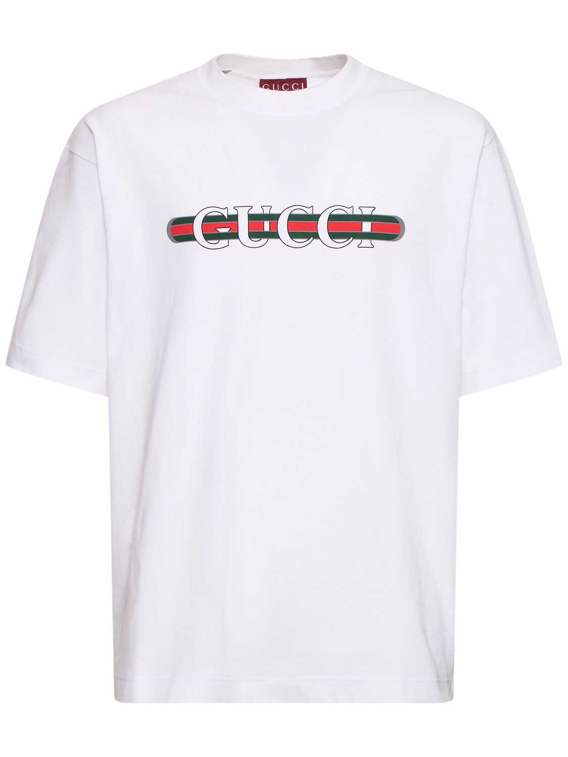 T-shirt In Cotone Con Logo - GUCCI - Modalova