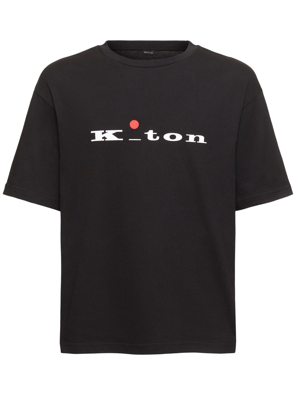 Logo Cotton T-shirt - KITON - Modalova