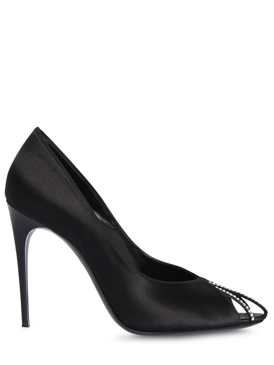 Mujer Zapatos De Tacón Alix De Satén 110mm 36 - SAINT LAURENT - Modalova