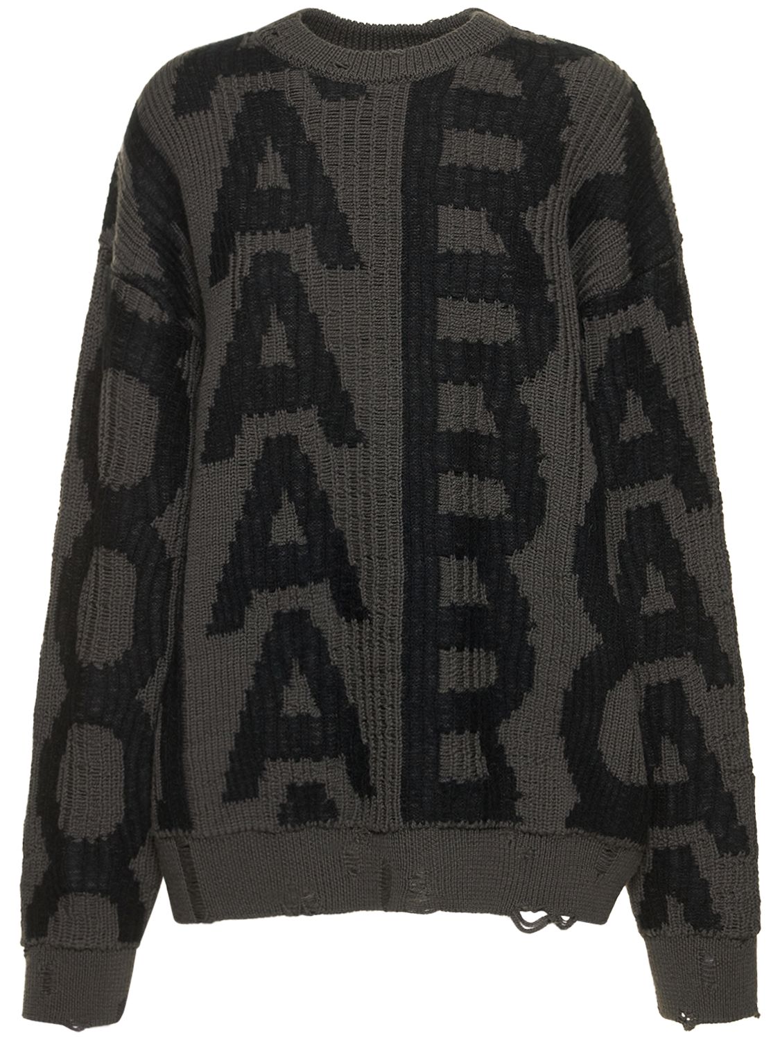 Monogram Distressed Sweater - MARC JACOBS - Modalova