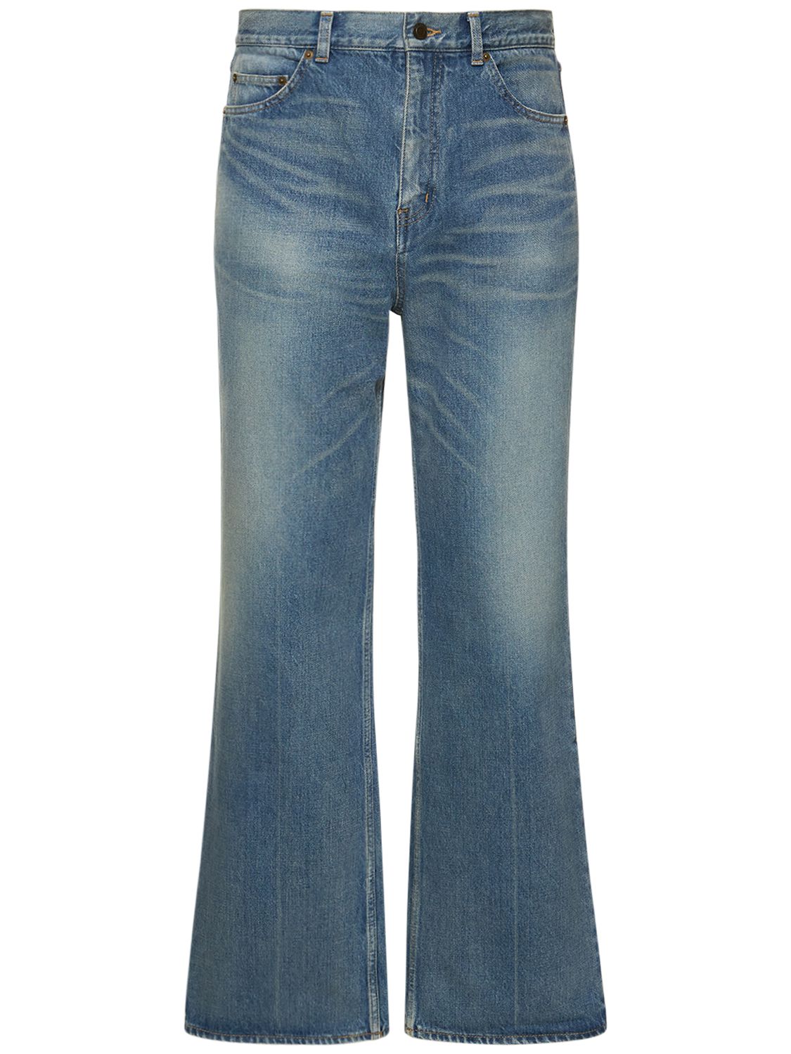 Ausgestellte Jeans Aus Baumwolle „70“ - SAINT LAURENT - Modalova