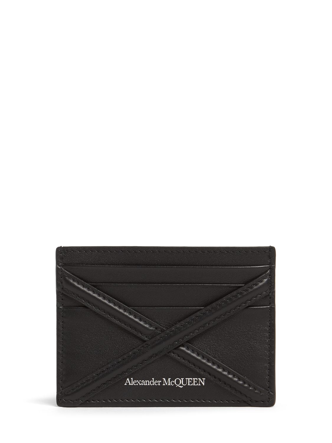 Leather Card Holder - ALEXANDER MCQUEEN - Modalova