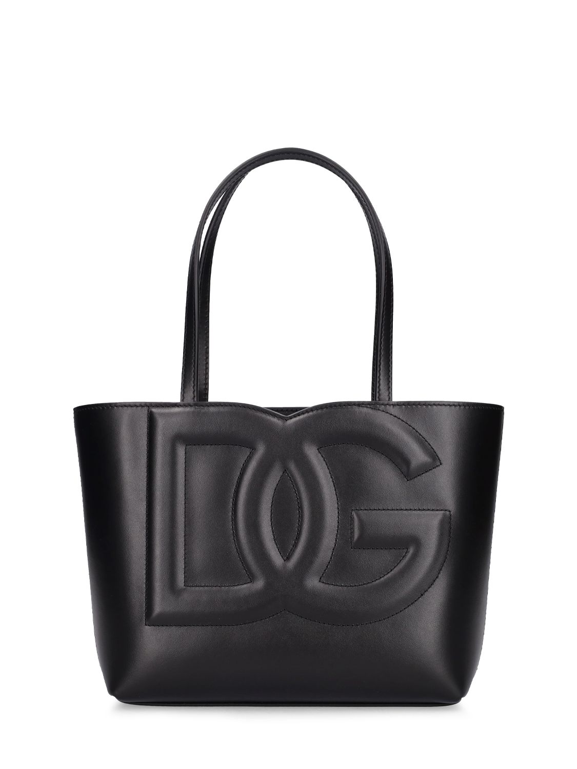 Logo Leather Tote Bag - DOLCE & GABBANA - Modalova