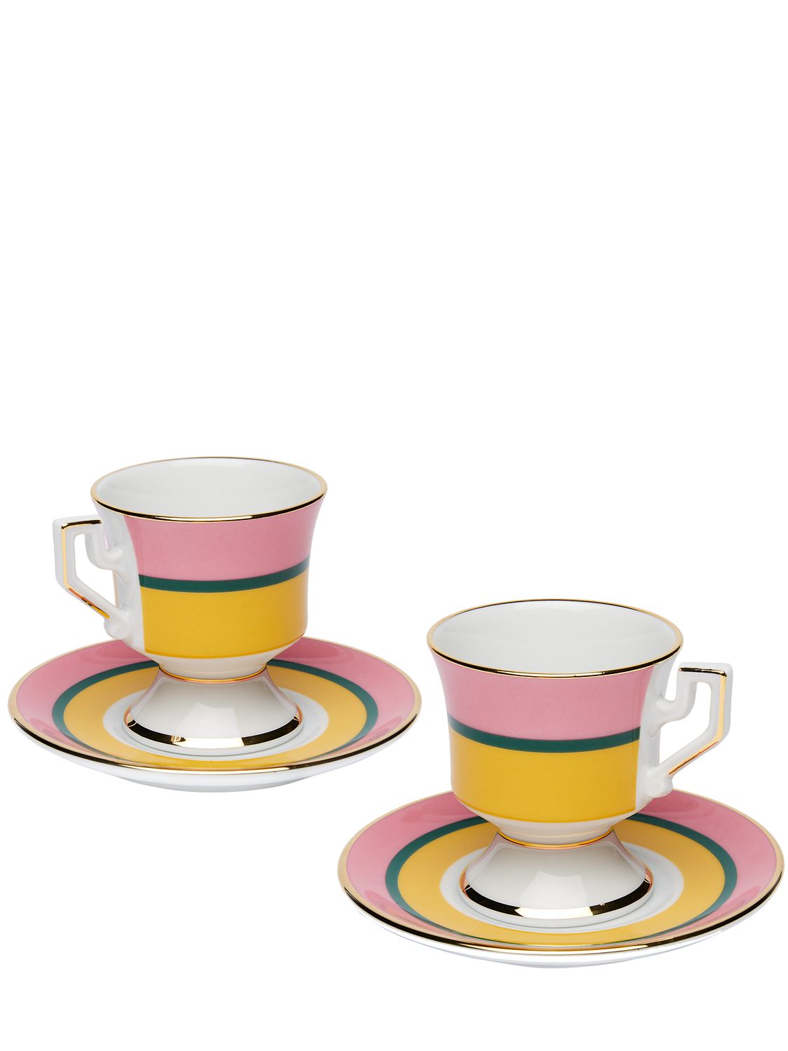 Set Of 2 Espresso Cups & Saucers - LA DOUBLE J - Modalova