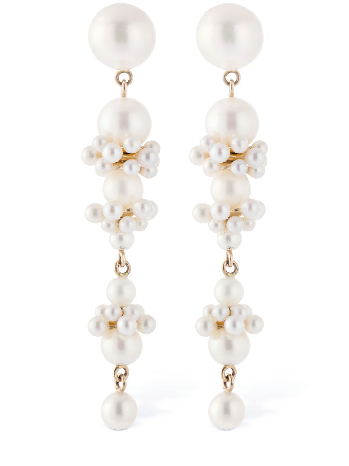 Kt & Pearl Tulip Perle Earrings - SOPHIE BILLE BRAHE - Modalova