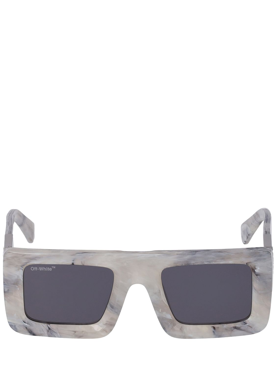 Leonardo Squared Acetate Sunglasses - OFF-WHITE - Modalova