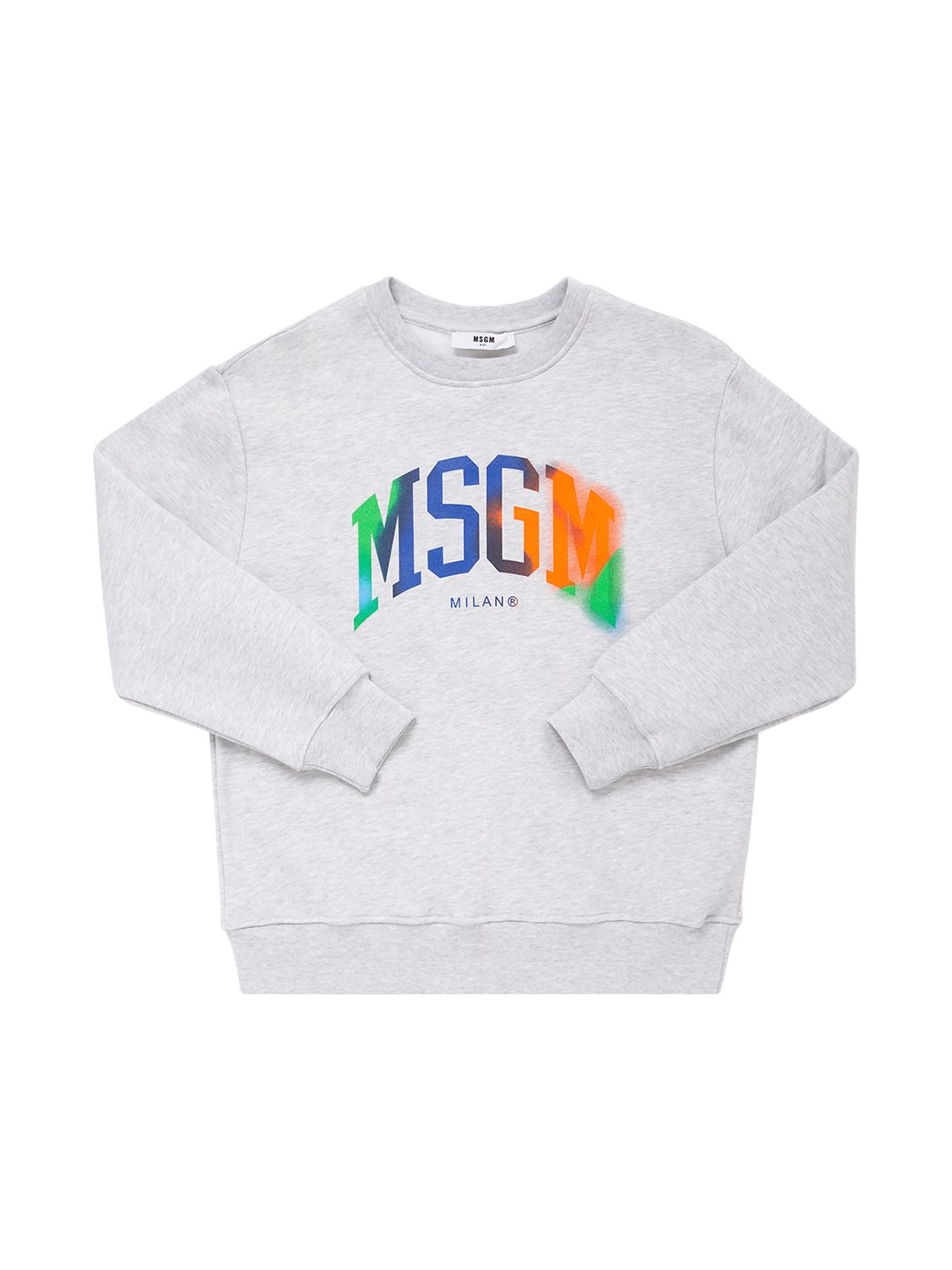 Sweatshirt Aus Baumwolle Mit Logodruck - MSGM - Modalova