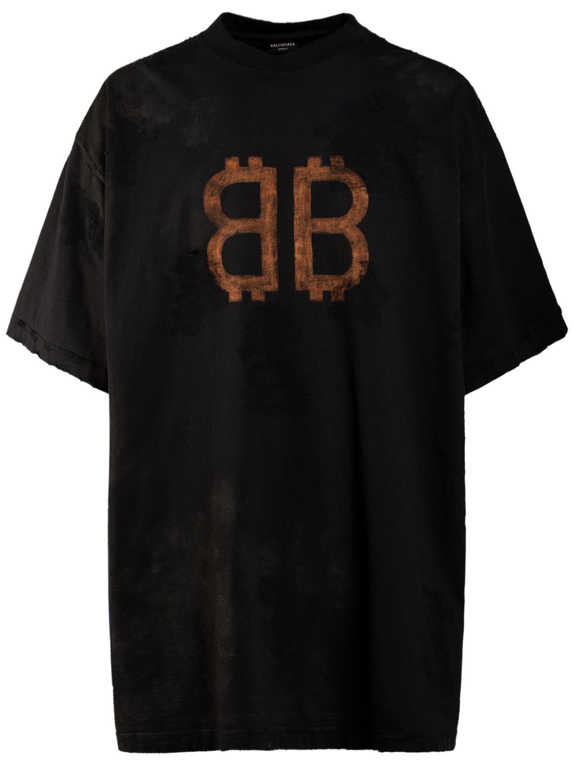Hombre Camiseta De Algodón Jersey 1 - BALENCIAGA - Modalova