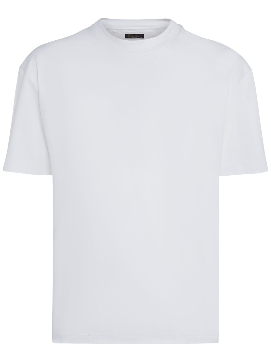 Hombre Camiseta De Algodón Jersey Blanco Óptico S - LORO PIANA - Modalova