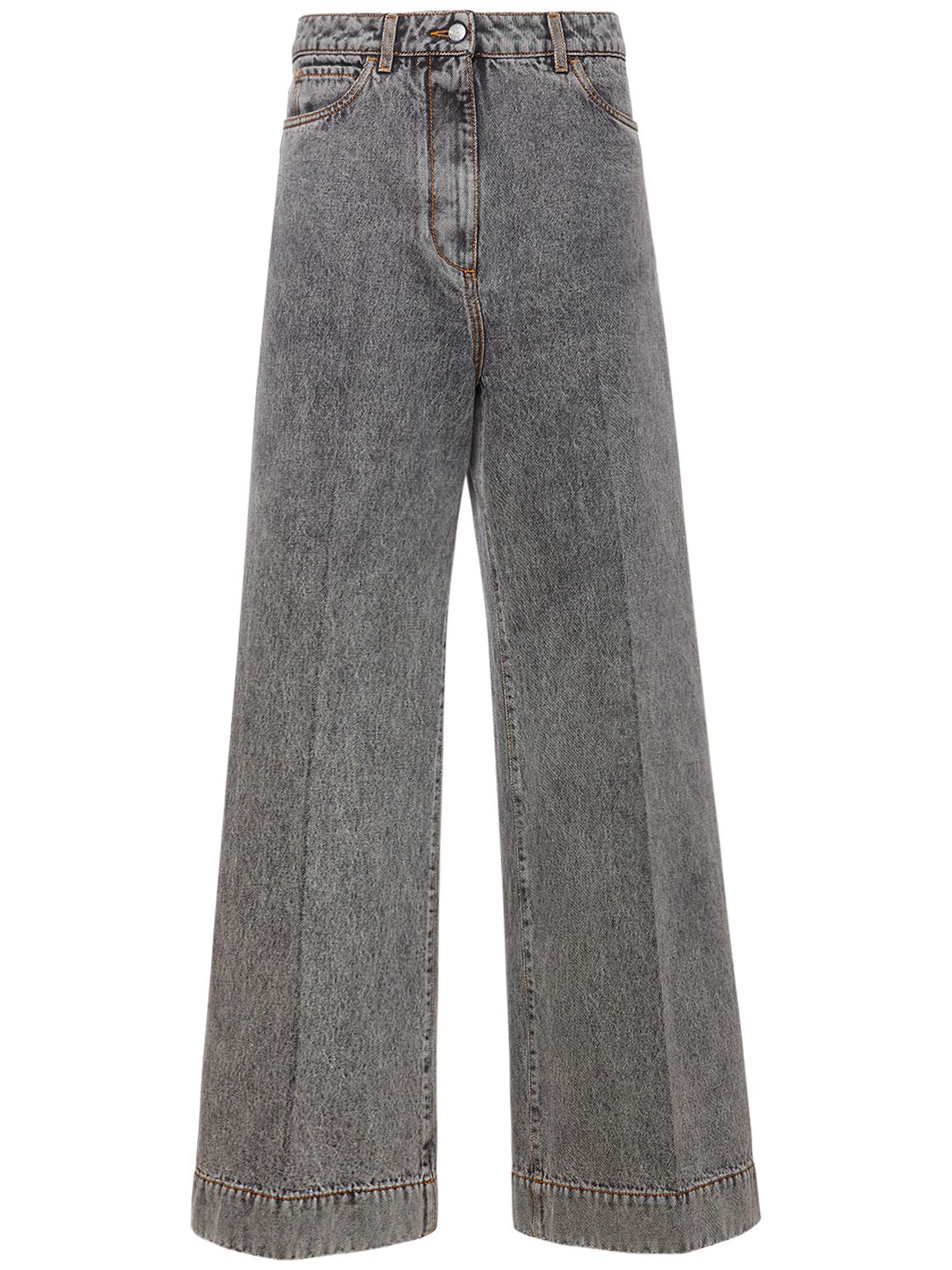 Mujer Jeans Anchos De Denim De Algodón 25 - ETRO - Modalova