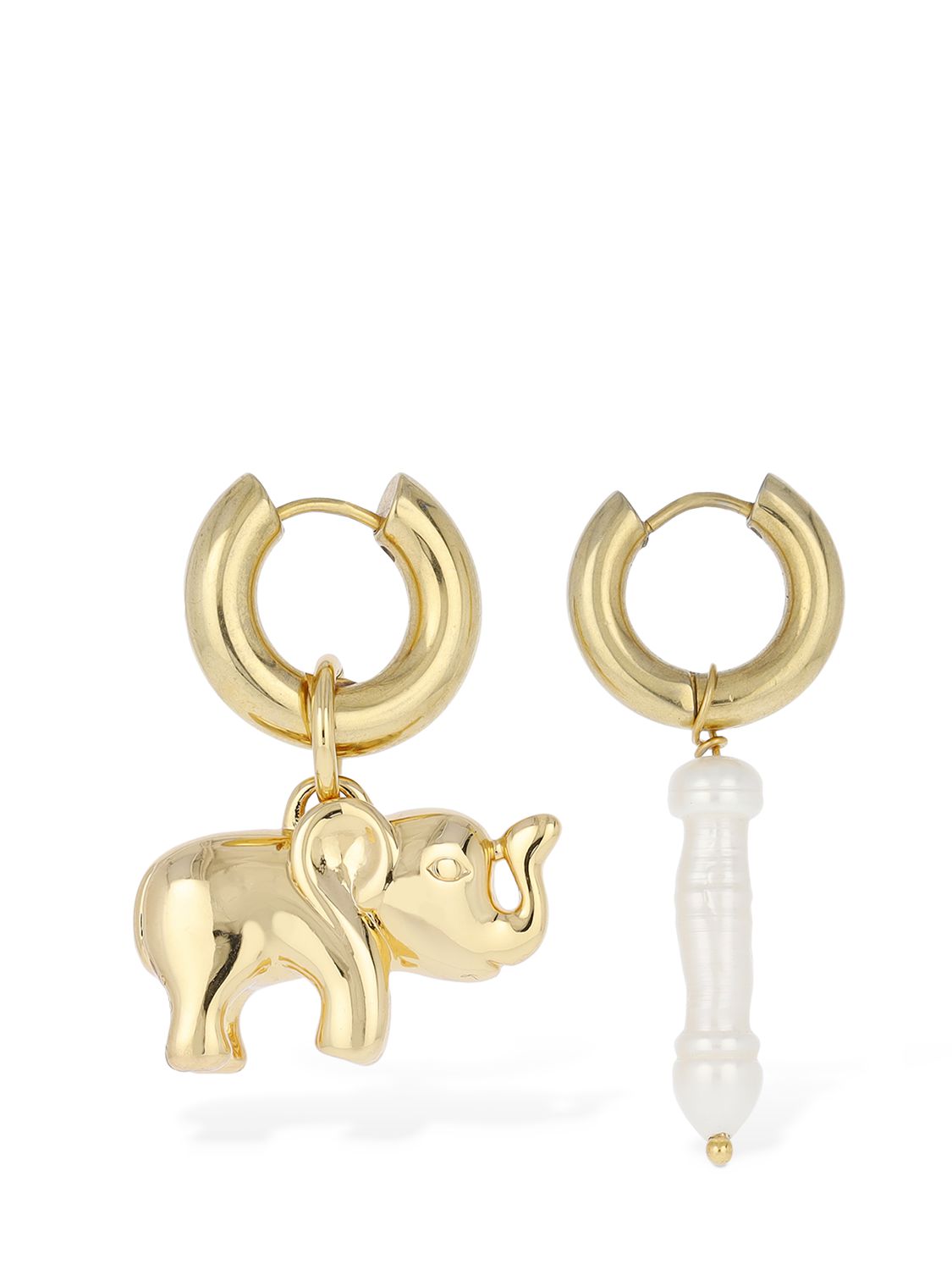 Asymmetrische Ohrringe „elephant & Pearl“ - TIMELESS PEARLY - Modalova