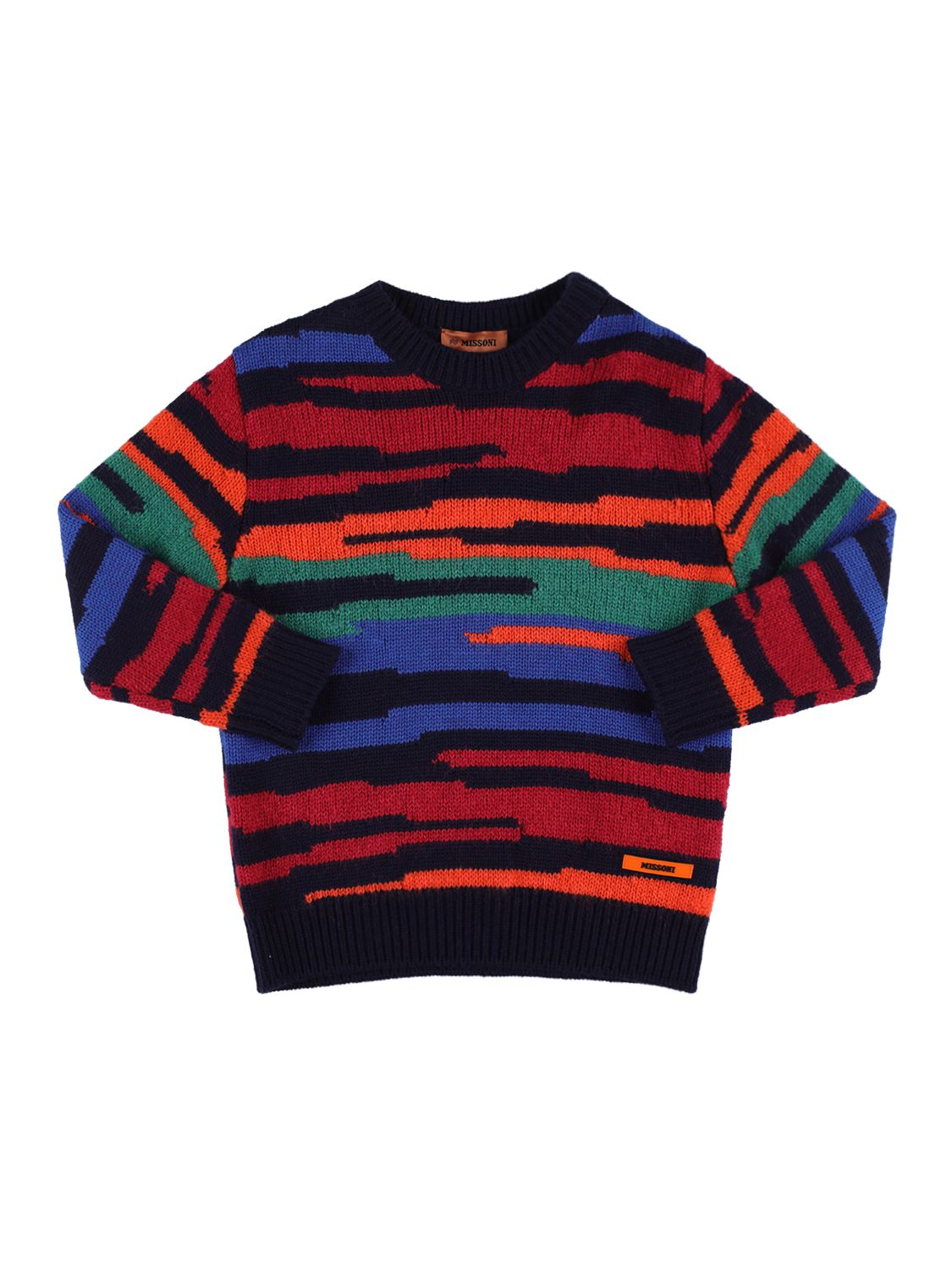Zig Zag Wool Jacquard Knit Sweater - MISSONI - Modalova
