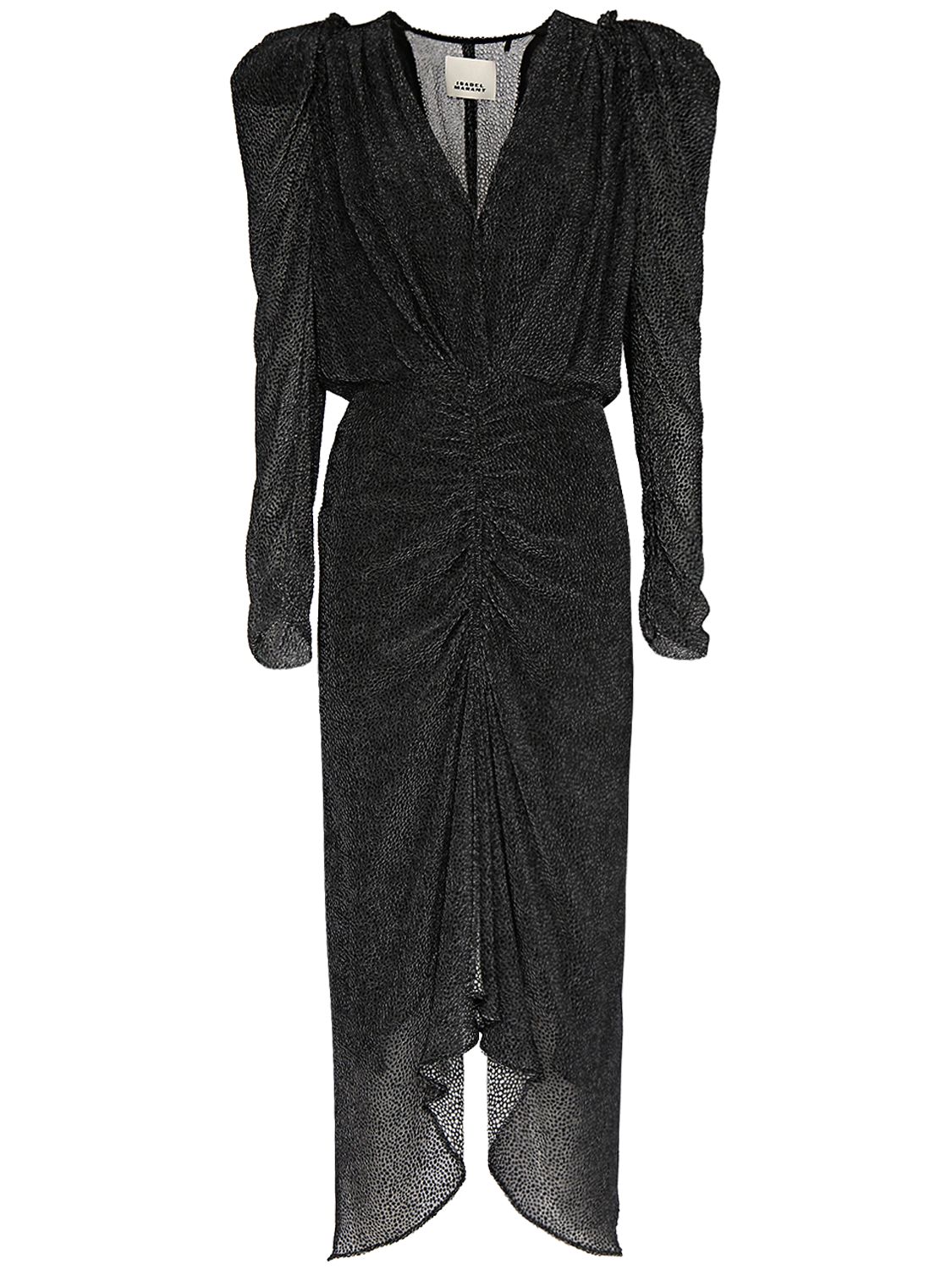 Maray Printed Silk Midi Dress - ISABEL MARANT - Modalova