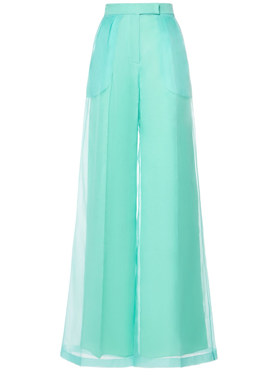 Abba Pleated Twill Wide Pants