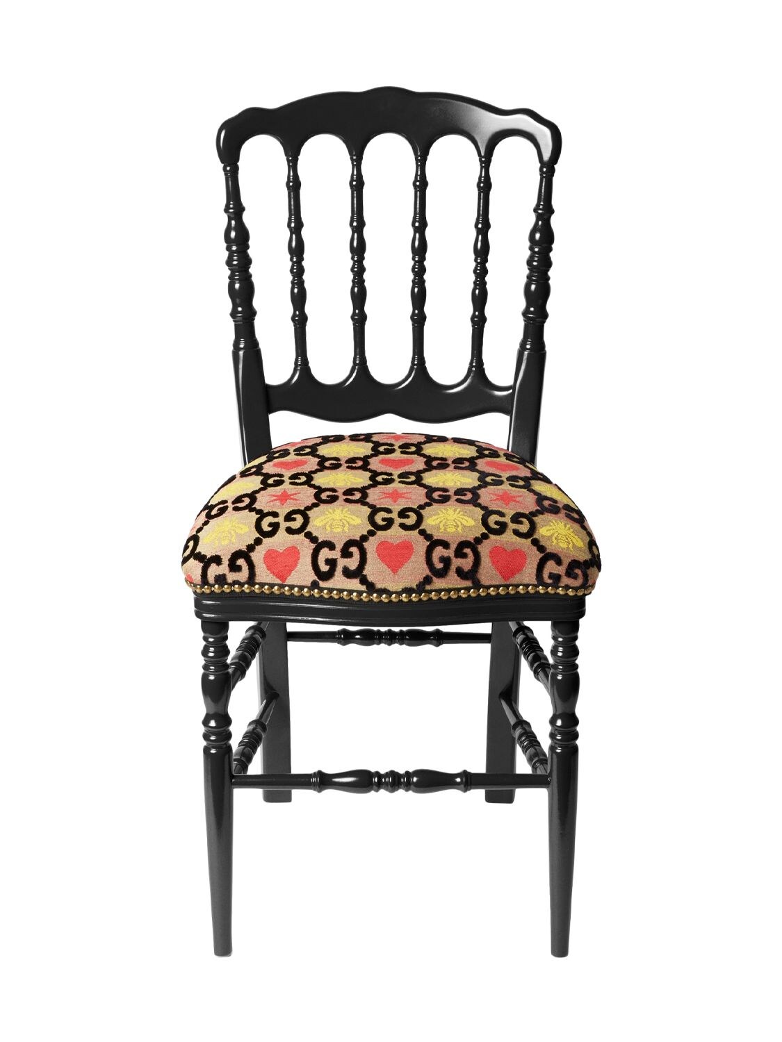 Gg Heart & Bee Jacquard Chair - GUCCI - Modalova
