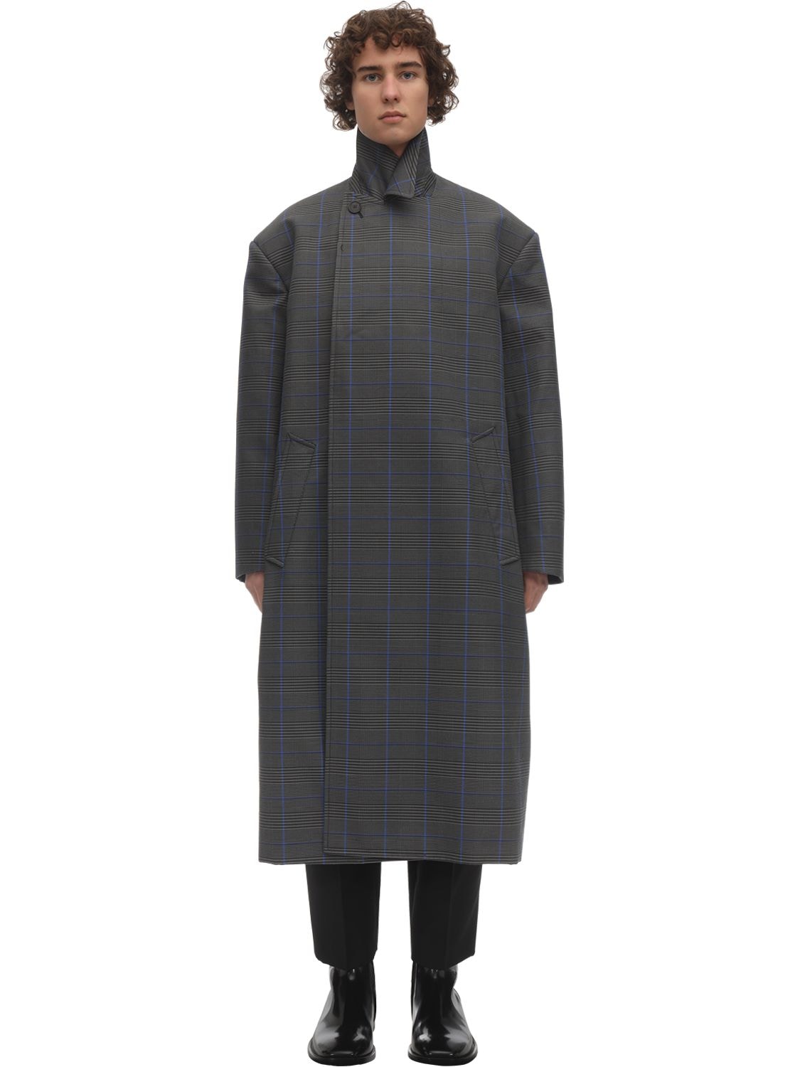 Oversized Mantel Aus Baumwollmischung - BALENCIAGA - Modalova