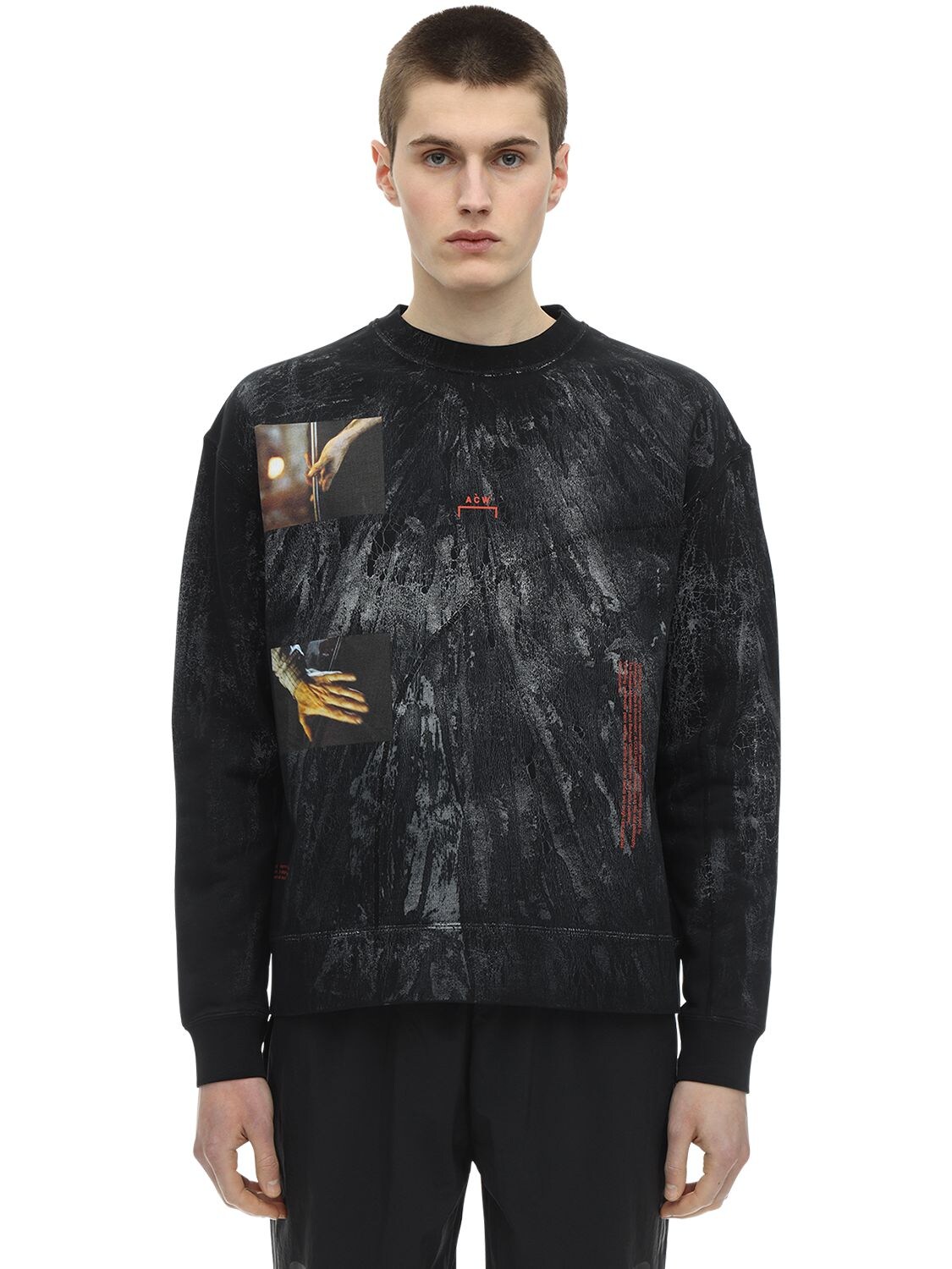 Oversize Printed Jersey Sweatshirt - A-COLD-WALL* - Modalova