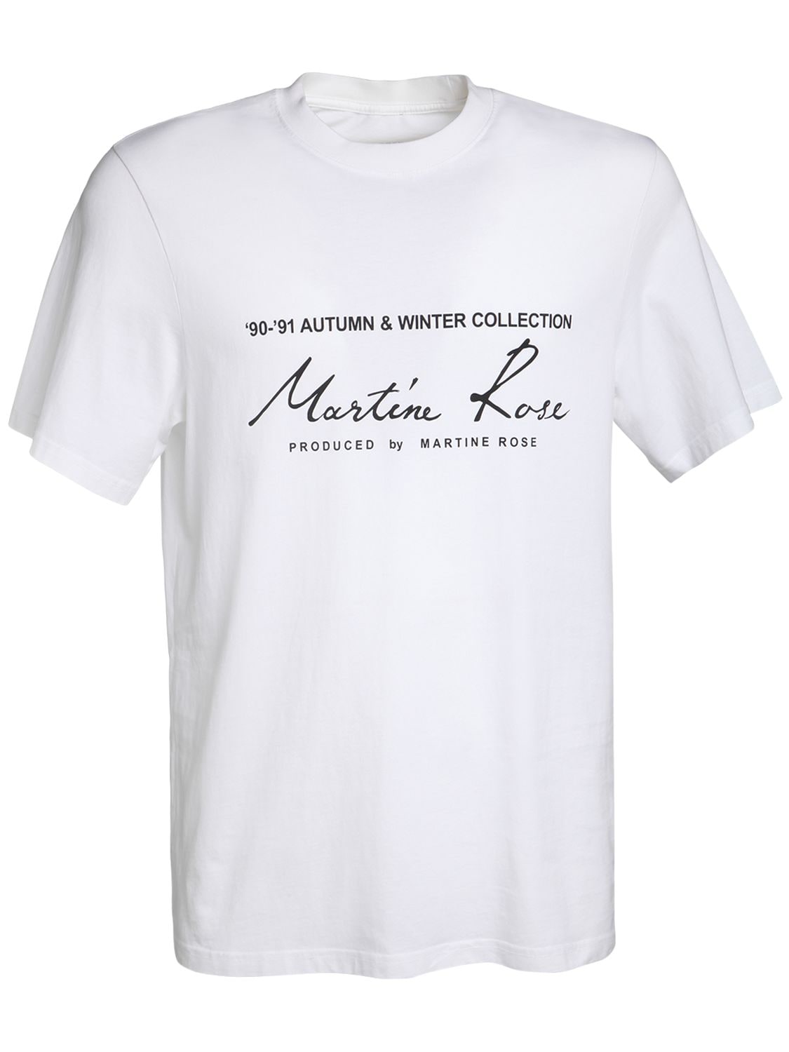 T-shirt In Jersey Di Cotone Con Logo - MARTINE ROSE - Modalova